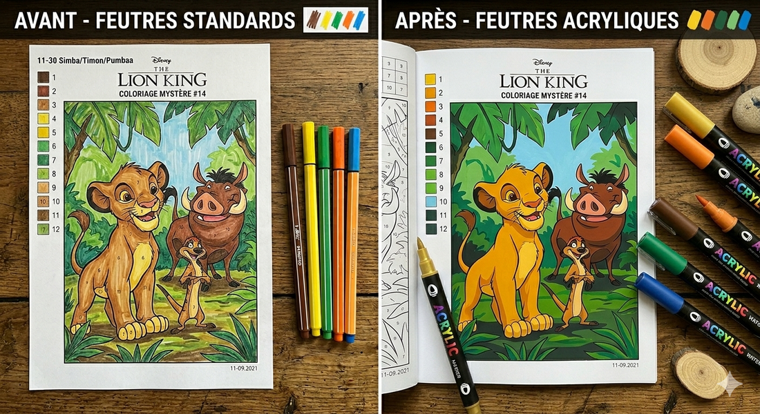 Feutres acryliques vs feutres classiques : quelles différences ?