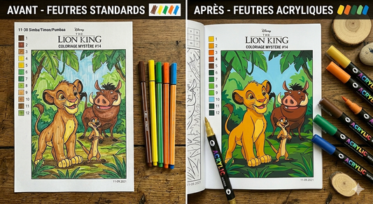 Feutres acryliques vs feutres classiques : quelles différences ?