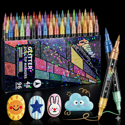 Feutres Shimmer pailletés LUNIVIA™
