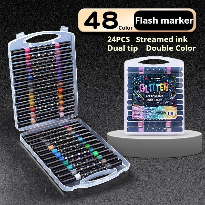 Feutres Shimmer pailletés LUNIVIA™