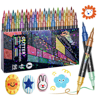Feutres Shimmer pailletés LUNIVIA™