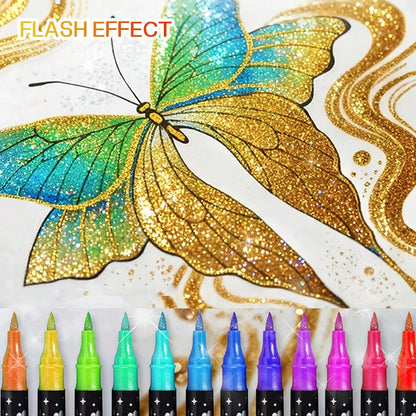Feutres Shimmer pailletés LUNIVIA™