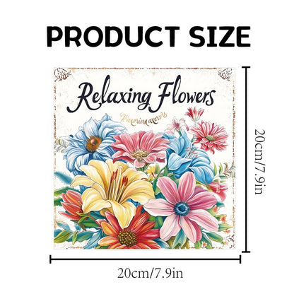 Livre de coloriage de fleurs relaxantes